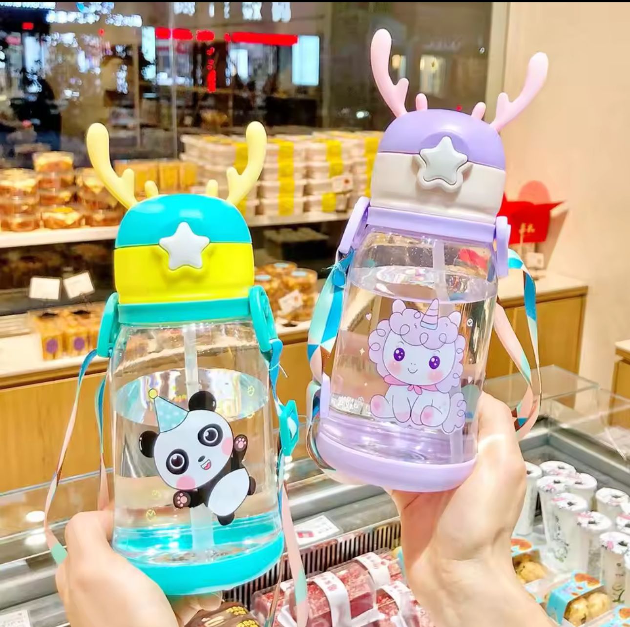 Baby Bottle With Straw 300ml |drinks safely while enjoying every sip