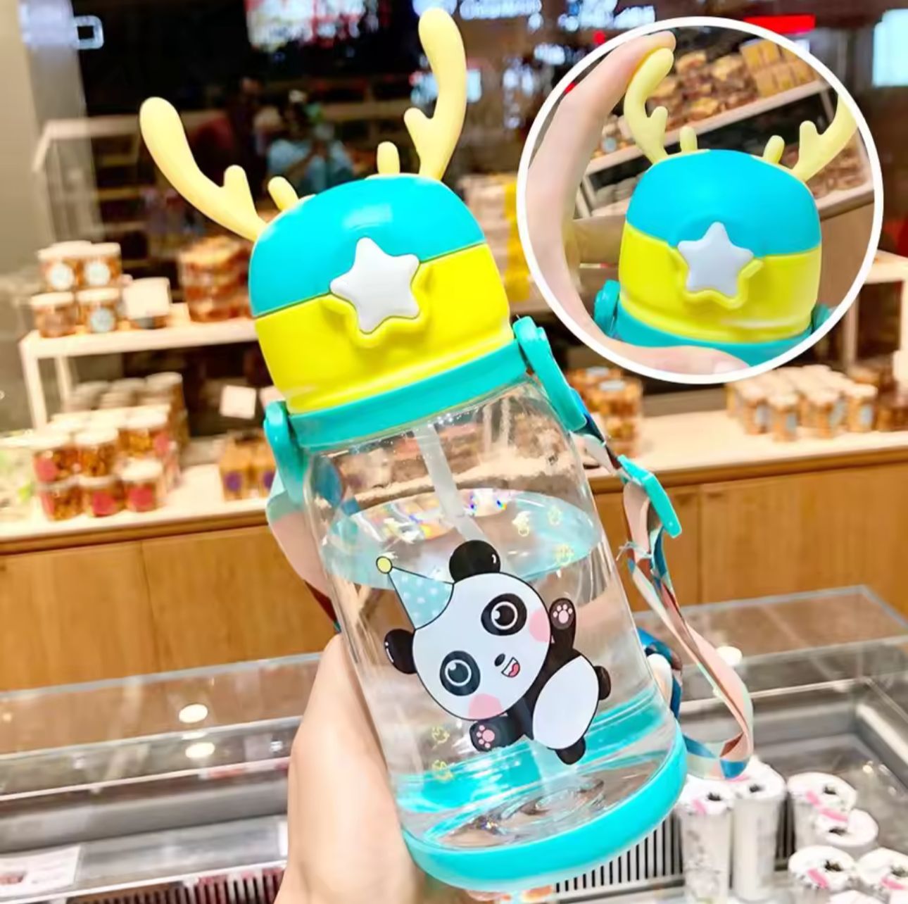 Baby Bottle With Straw 300ml |drinks safely while enjoying every sip