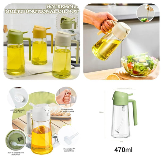 Smart Kitchen Essential | 2 in 1 Oil Jug | Easy Pour